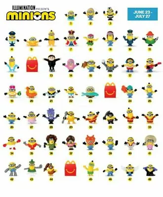 2020 McDONALD'S Minions Rise Of Gru Dreamworks HAPPY MEAL TOYS Choose Toy Or Set • $9.99