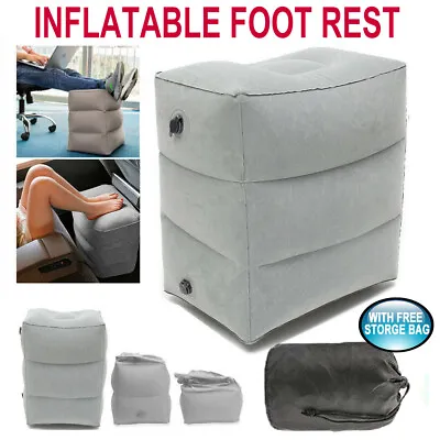 $16.45 • Buy Inflatable Foot Rest Travel Air Pillow Cushion Office Home Leg Footrest Relax AU