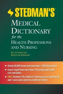 Stedman's Medical Dictionary For The Health Professions And Nursi • $9.65