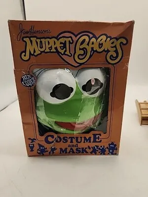 Vintage 1984 Jim Henson's Muppet Babies BABY KERMIT Ben Cooper Costume & Mask • $70