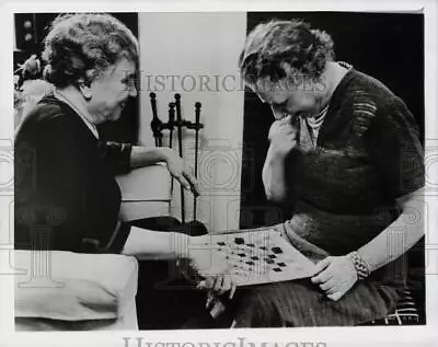 1956 Press Photo Helen Keller And Polly Thomson In Scene From Helen Keller Story • $19.99