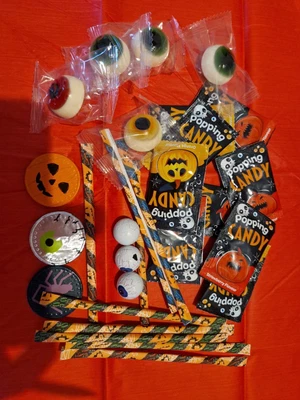 £3.99 • Buy Halloween  Sherbert  Straws  Gummy  Eyes  Popping Candy Trick Or Treat X 30