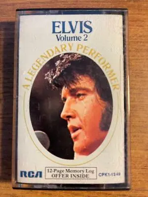 Elvis Vol. 2 Legendary Performer Paper Cassette Tape Tested Late Nite Bargain! • $2.95