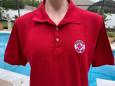 Boston Red Sox Antigua Embroidered Logo Polo Shirt Size L Large MLB Baseball • $20