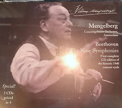 Mengelberg Concertgebouw: Beethoven Symphonies 5 Cds  • $40