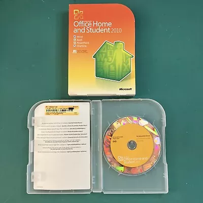 Microsoft Office Home & Student 2010 Software For Windows. VERY GOOD. • $18.99