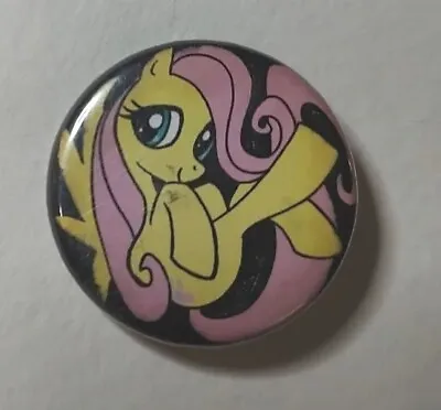 My Little Pony Fluttershy Pinback Pin One Inch Vintage Rare • $10