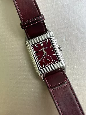 Jaeger-LeCoultre Reverso Tribute Small Seconds Red Dial Watch - Q397846J • £7000