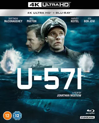 U-571 Blu-ray (2023) Matthew McConaughey Mostow (DIR) Cert 12 2 Discs • £19.98