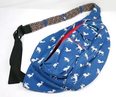 Kavu Rope Sling Bag Woodland Animals Moose Elk Deer Jackalope Gorpcore • $23