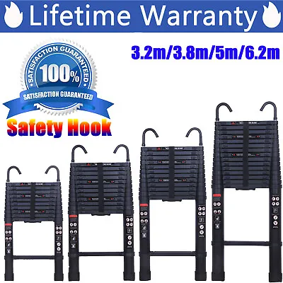 2024 Multi Purpose Aluminum Telescopic Ladder Folding Extension Step Non-Slip • $66.90