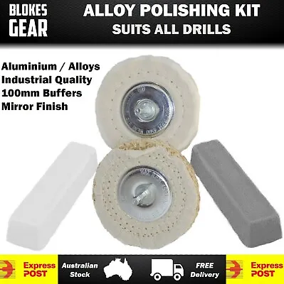 4  Metal Buffing Polishing Kit Buffs Compound For Aluminium Alloys Fits Drills • $79.95