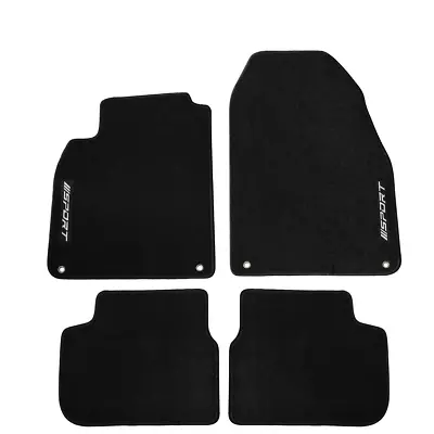 Fits 03-11 Saab 9-3 Black Nylon Floor Mat Carpet Set Front & Rear With SPORT • $56.04