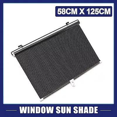 Universal Retractable Car Window Sun Shade Visor Windshield Roller Blind Curtain • $23.99