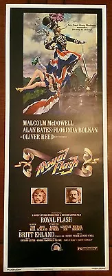 Original 1975 14 X 36 ROYAL FLASH Malcolm McDowell Alan Bates Florinda Bolkan • £37.96