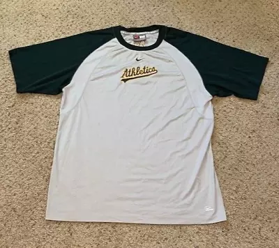 Oakland A's Athletics Vintage Nike Performance Training Shirt Size Large L EUC • $49.99