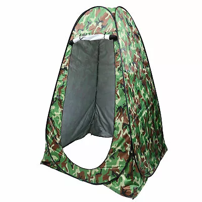 Portable Pop Up Privacy Shower Tent Shelter+ Foldable Potty Toilet+Shower Bag • $24.95