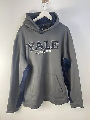 Yale University Bulldogs Hoodie Mens 2XL Gray Sweatshirt XXL Pullover A5 • $29.98