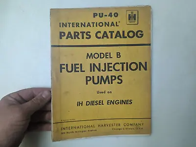 Vintage OEM International Farmall IH Tractor Model B Fuel Injection Pumps PU-40 • $38