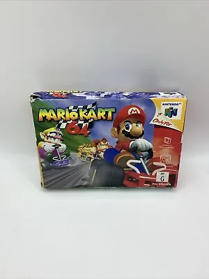 Mario Kart 64 N64 - Boxed PAL - Great Condition + Manual & Aftermarket Insert • $200