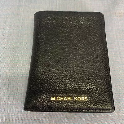 Michael Kors Bifold Men's Black Leather Wallet • $14.99