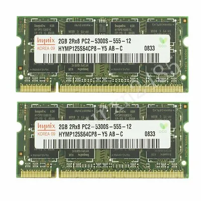 4GB 2x 2GB PC2-5300S 667MHz Memory For Mid 2007 APPLE MacBook Pro IMac Mac Mini • $12.44