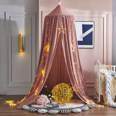 Baby Mosquito Net Crib Bed Canopy Kids Cotton Hanging Dome Curtain Mosquito Net • $83.06