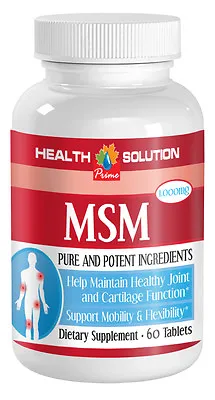 Eliminates Oxidants - Boosts Immune System Tablets - MSM 1000mg - MSM Hair 1B • $20.16