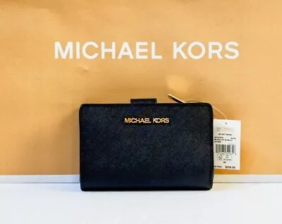 Michael Kors Jet Set Travel Medium Bifold Zipper Coin Wallet • $68