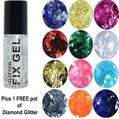 Stargazer - Fix Gel Fixative Body Glue - Plus FREE 5 Gram Pot Of Diamond GLITTER • £2.99