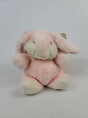 Vtg 1982 Gund Heather Too Pink & White Bunny Rabbit Stuffed Animal Plush 3533 8” • $22