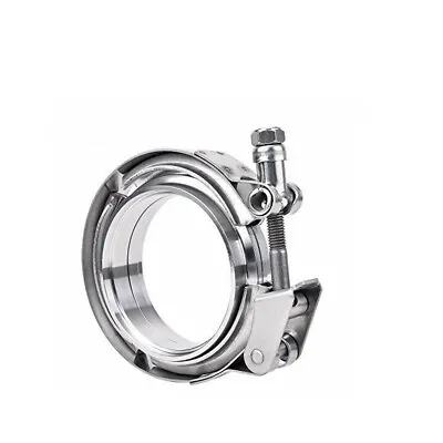 Universal 3  Quick Release V Band Clamp Male Female Flange 76mm Stainless Steel  • $32.89