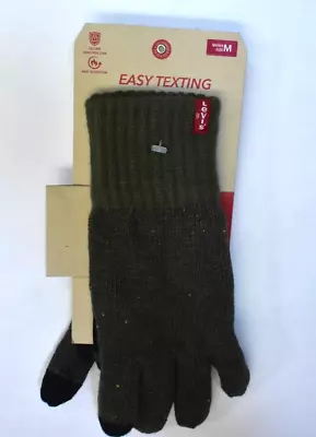 Levi's Max Warmth Comfort Fit Men's Heat Retention Easy Texting Knit Gloves M • $12.49