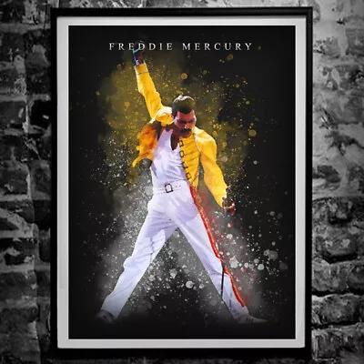 Freddie Mercury Poster - Queen Wall Art Print A4 & A3 • £4.99