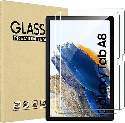 2x Tempered Glass  For Samsung Galaxy Tab A8 10.5 SM-X200-X205 Screen Protector • £4.50