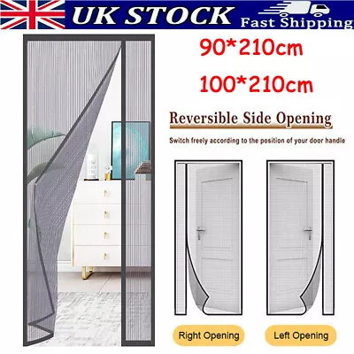 Magic Curtain Door Mesh Magnetic Fastening Mosquito Fly Bug Insect Net Screen • £8.98