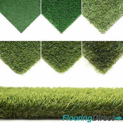 CLEARANCE Artificial Grass Astro Turf Realistic Natural Green Garden Fake Lawn • £31.95