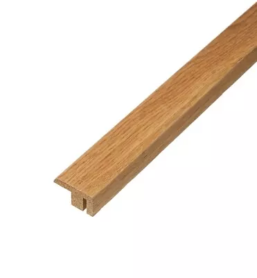 Real Solid Oak Lacquered Oak End Profile/Cap Wood Floor Threshold Door Bar Strip • £19.99