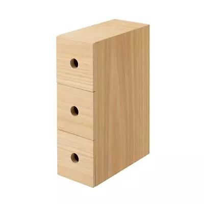 MUJI 3-tier Wooden Accessory Storage Approx. Width 8.4 X Depth 17 X Height 25.2 • $44.45