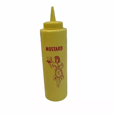 Retro Yellow Mustard Bottle Plastic No Cap Prop Red Waitress Print • $13.20