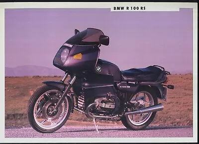 BMW R100RS (1991) Factory Issue Dealer Sales Brochure R 100 RS Boxer 1000 CY25 # • $11.35