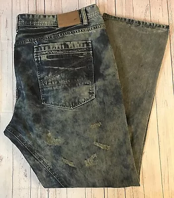 A. Tiziano Original Series No. 8 Men's 48 X 34 Acid Wash Distressed Denim Jeans • $20