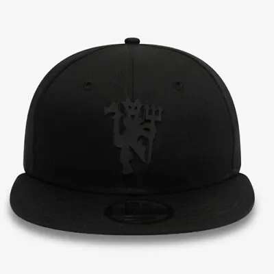 New Era 9fifty Manchester United Baseball Cap Black Man Utd Devil Snapback Hat • £28