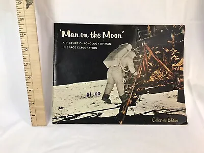 MAN ON THE MOON - A Picture Chronology Of Man In Space Exploration (1969) • $10