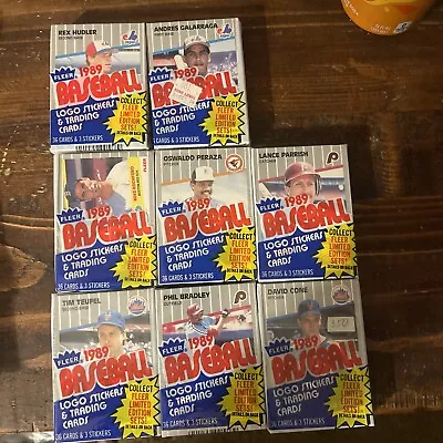 FLEER Baseball CELLO PACK With Don Mattingly 1989 Sealed Cards NEW • $7