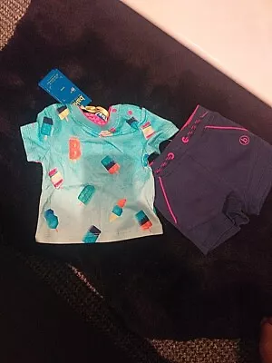 Ted Baker Baby Boys Short And Tshirt Set. New With Tags. 0-3 Months • £10