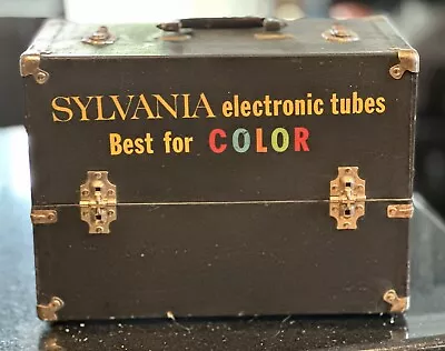 $199.99 • Buy 124 Vintage  TV Tubes, Boxes And RCA Repairman Case Raytheon Sylvania GE