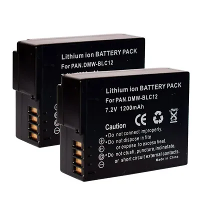 2Pack Battery For Panasonic Lumix DMC-FZ200 DMC-FZ300 DMC-FZ330 DMC-FZ1000 II • £22.79