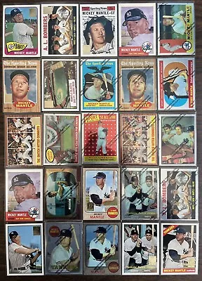 🔥 Mickey Mantle 🔥 (75+) Lot Reprint Refractor Inserts Many Listings • $17.50