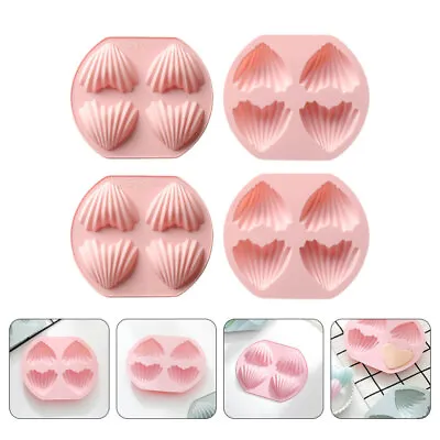 4pcs Madeleine Making Mould Candy Molds Silicone Shapes Cake Mold • £12.79